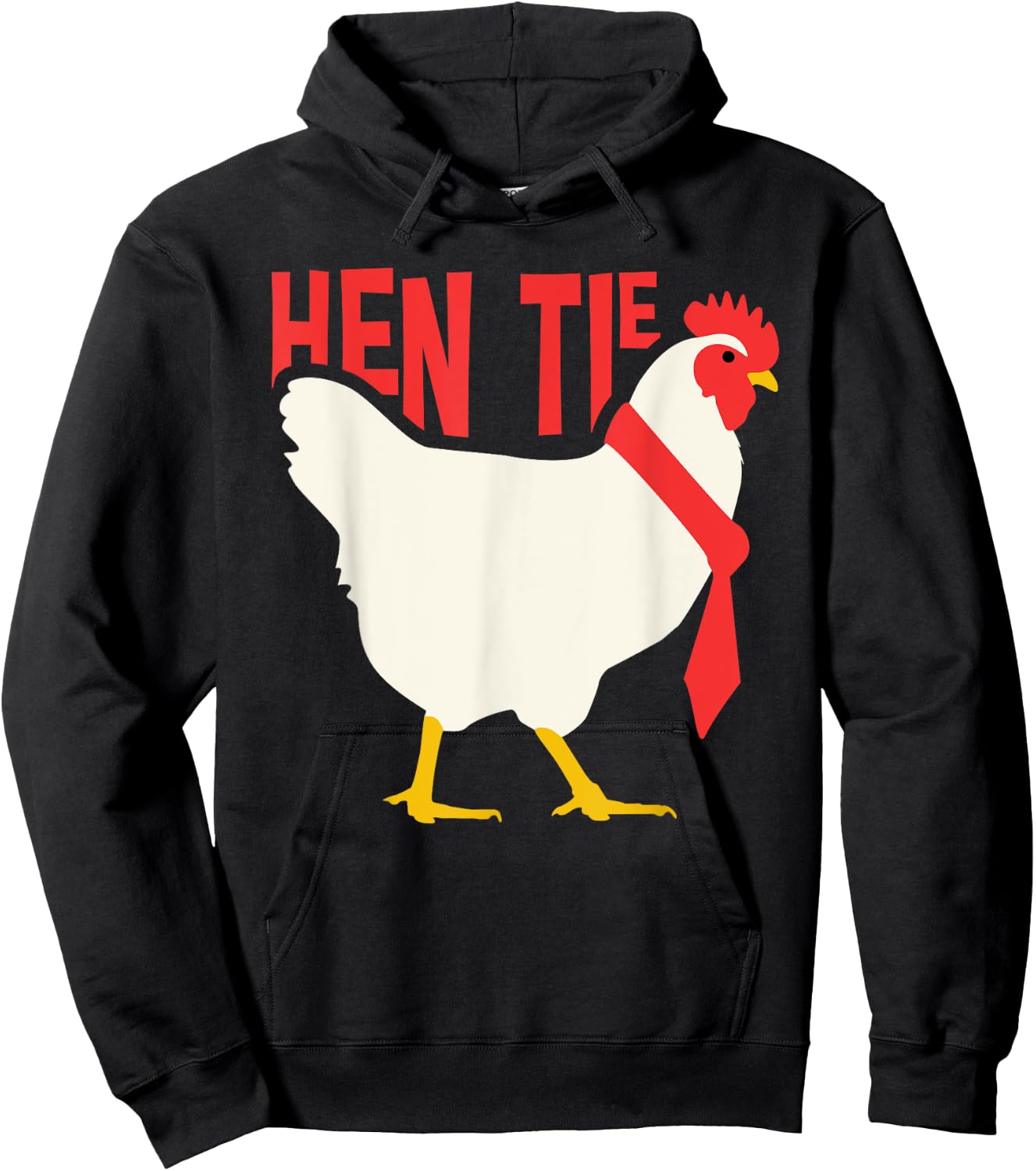 Funny Hen Tie Gift Women Chicken Japanese Anime Hoodie - Hoodie | Black