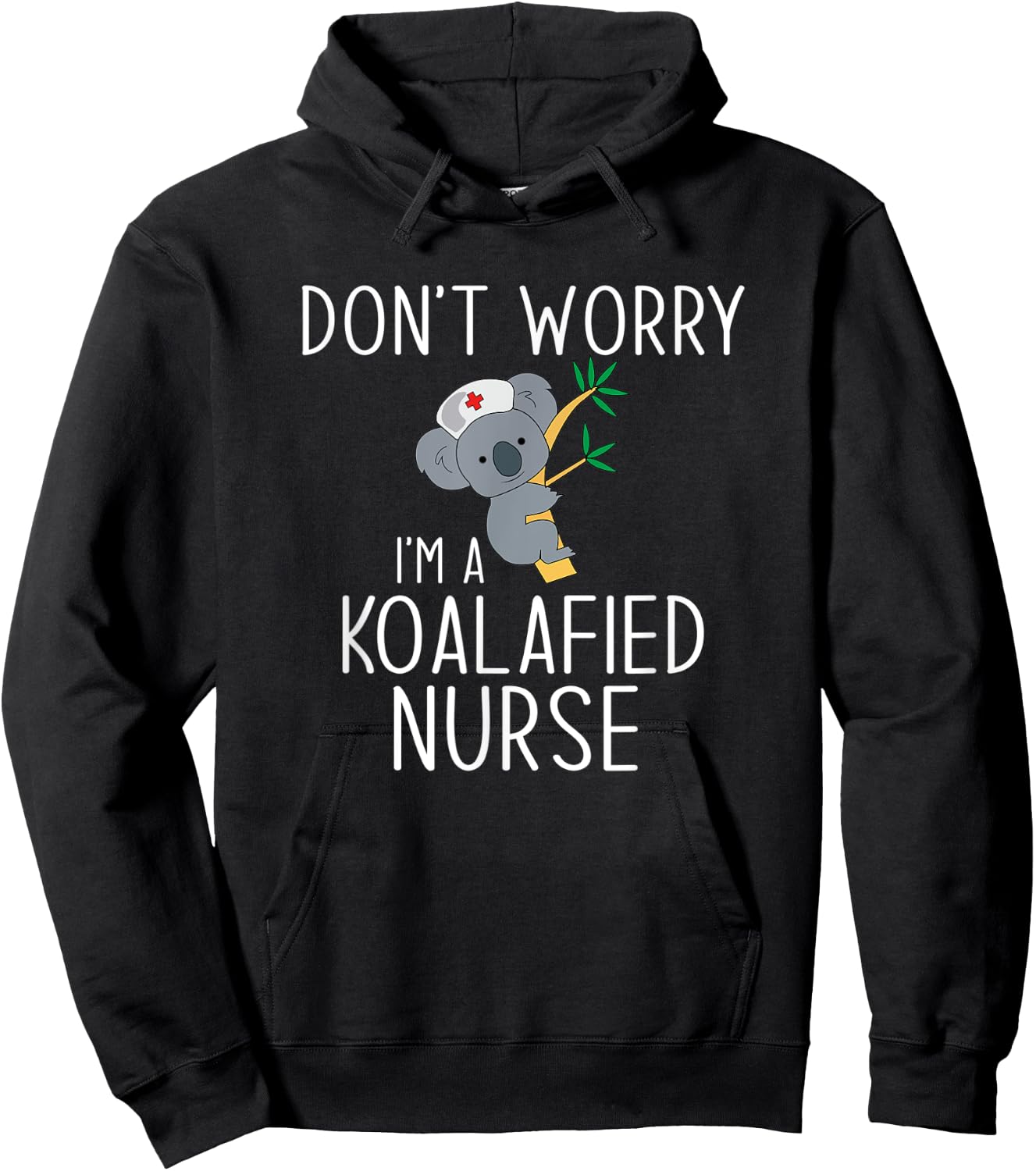 Nurse Koala Koalafied Nursing Qualified Hoodie - Hoodie | Black
