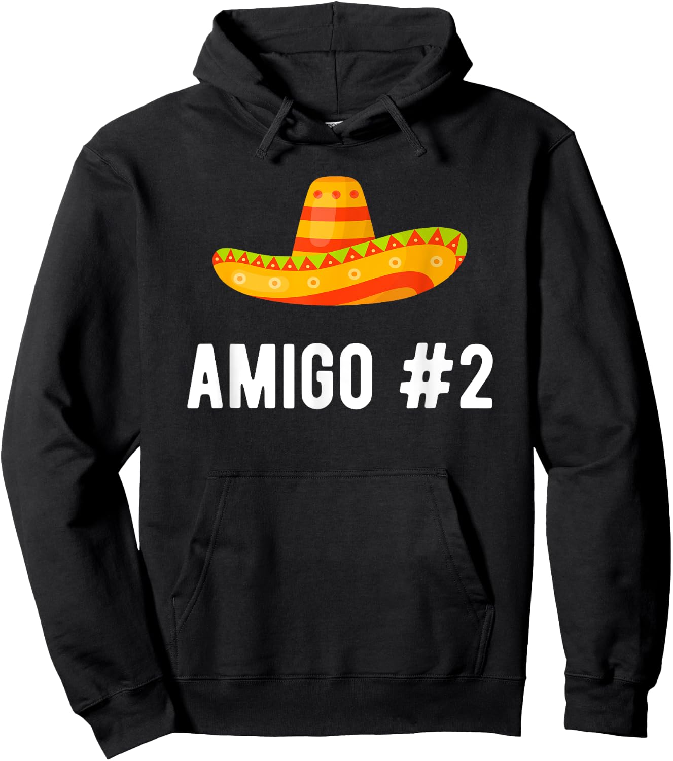 Halloween Group Matching Costume Funny Mexican Amigo #2 Hoodie - Hoodie | Black