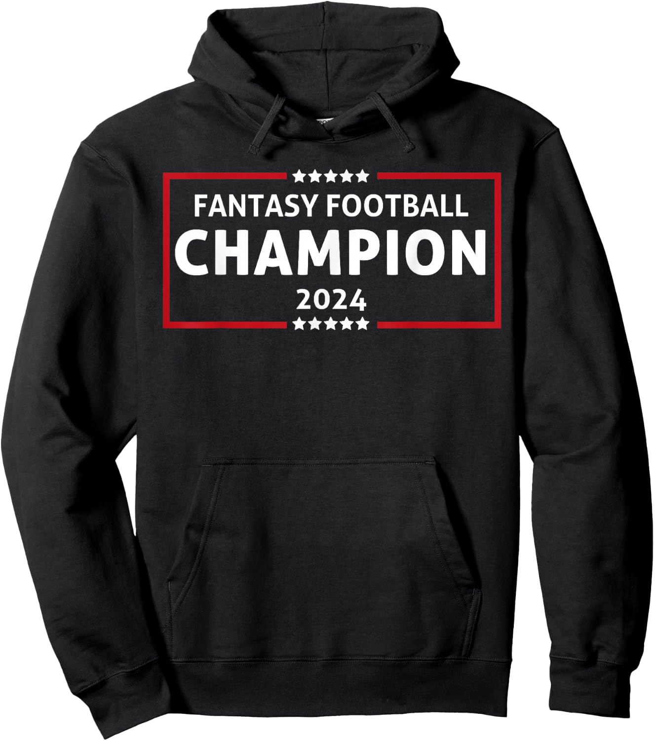 Fantasy Football Champion 2024 Winner Fantasy League Champ Hoodie - Hoodie | Black