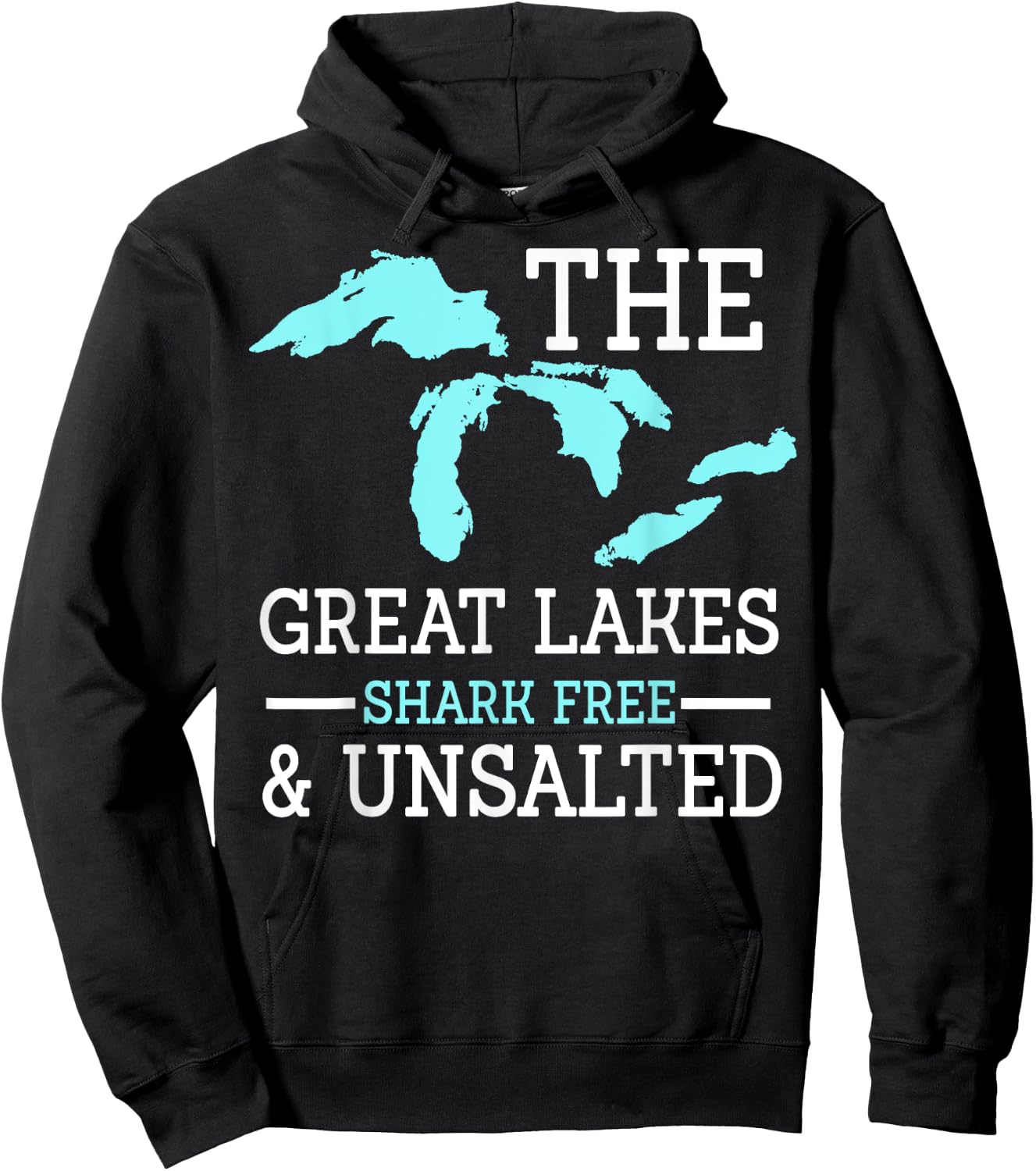 The Great Lakes Shark Free Unsalted Hoodie - Hoodie | Black