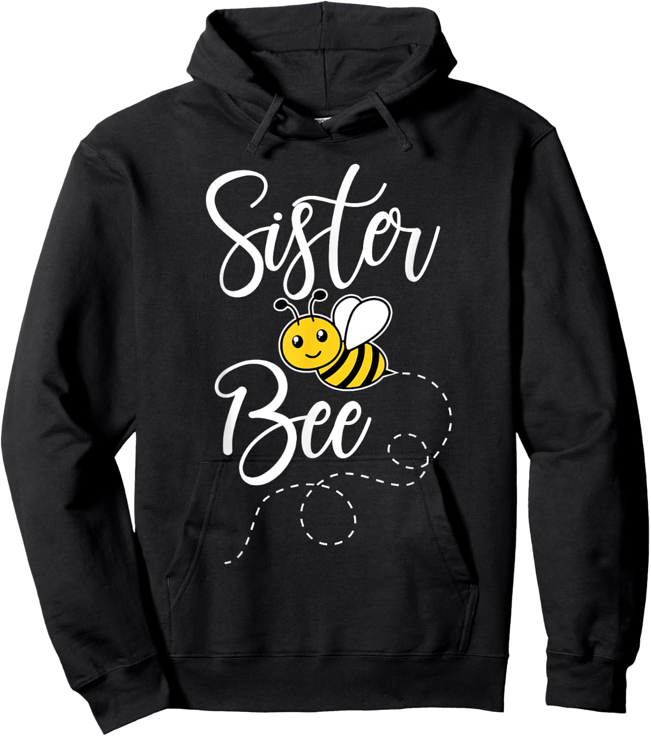 Sister Of The Bee Day Girl Hive Family Matching Birthday Hoodie - Hoodie | Black