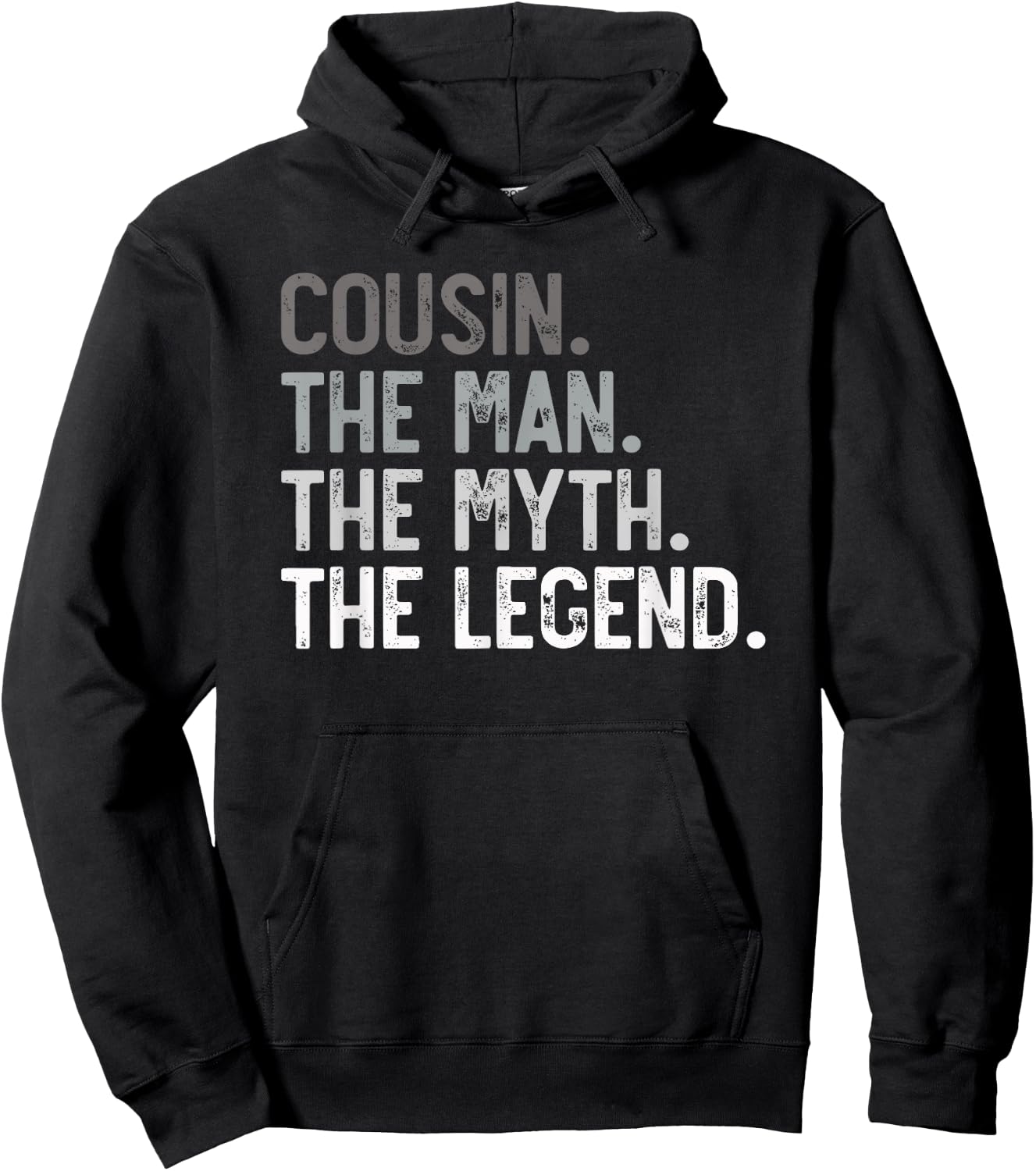 Cousin the Man the Myth the Legend Father's Day for Cousin Hoodie - Hoodie | Black