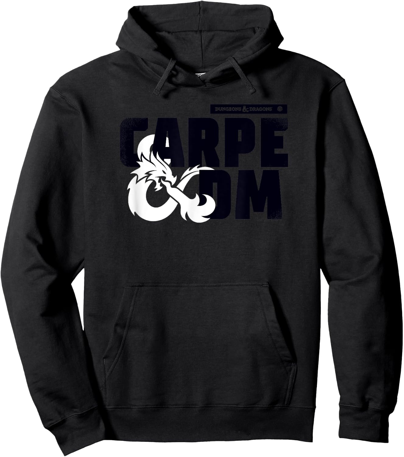 Dungeons & Dragons Carpe Dm Dragon Ampersand Logo , gray Hoodie - Hoodie | Black