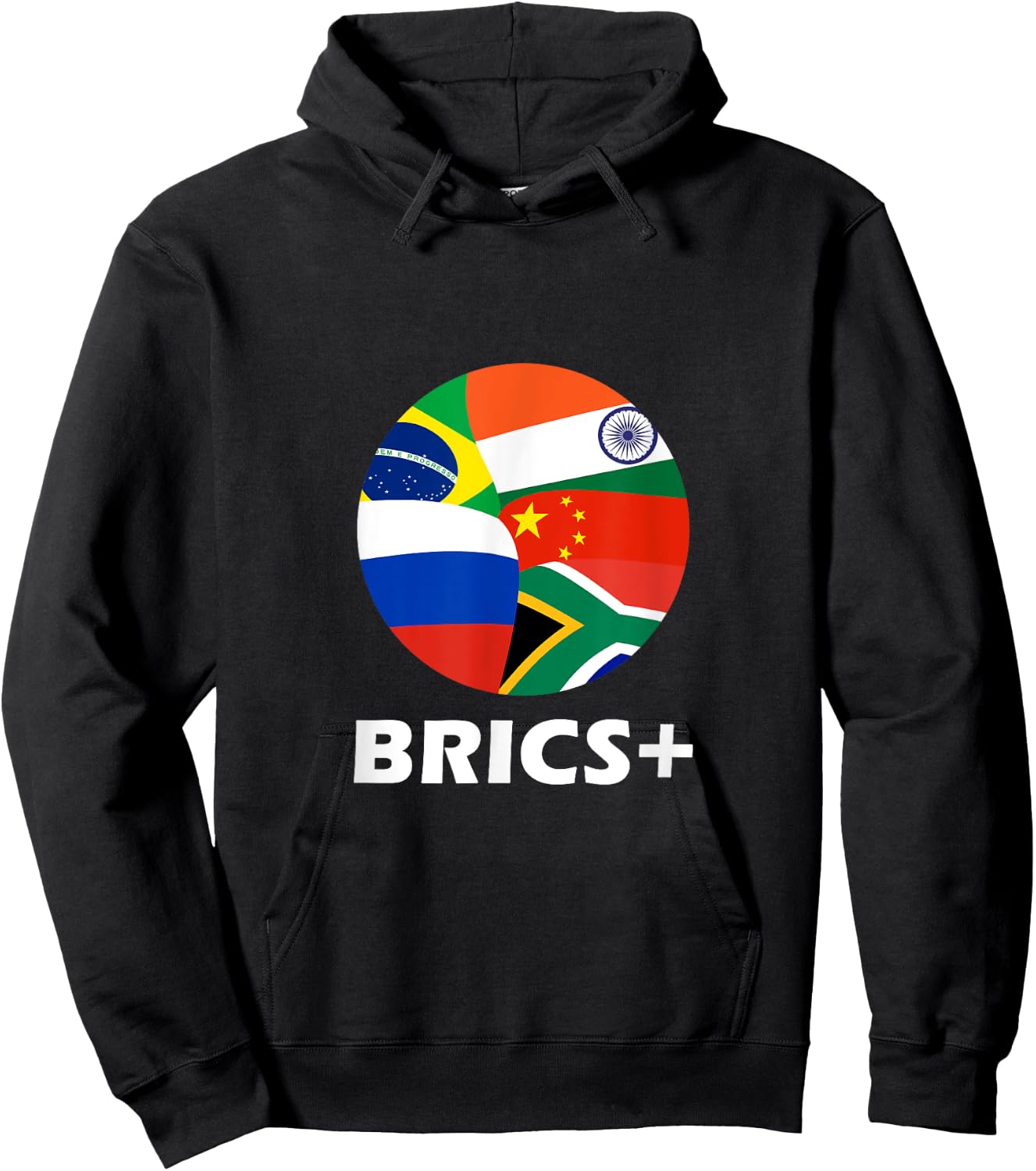Brics+ State Nations Flags Association Geopolitics Countries Hoodie - Hoodie | Black