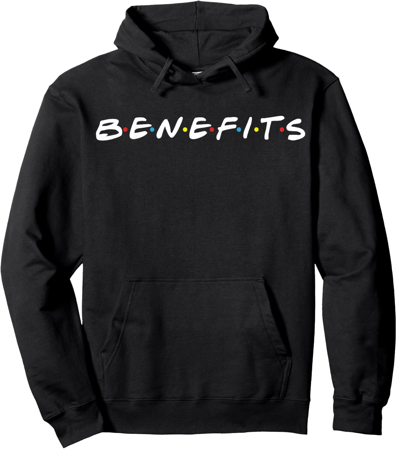 Friends With The Benefits Co. Benefits - Men's & Women's Classic Fit Short Sleeve Black - Fun Vacation Novelty - Small Hoodie - Hoodie | Black