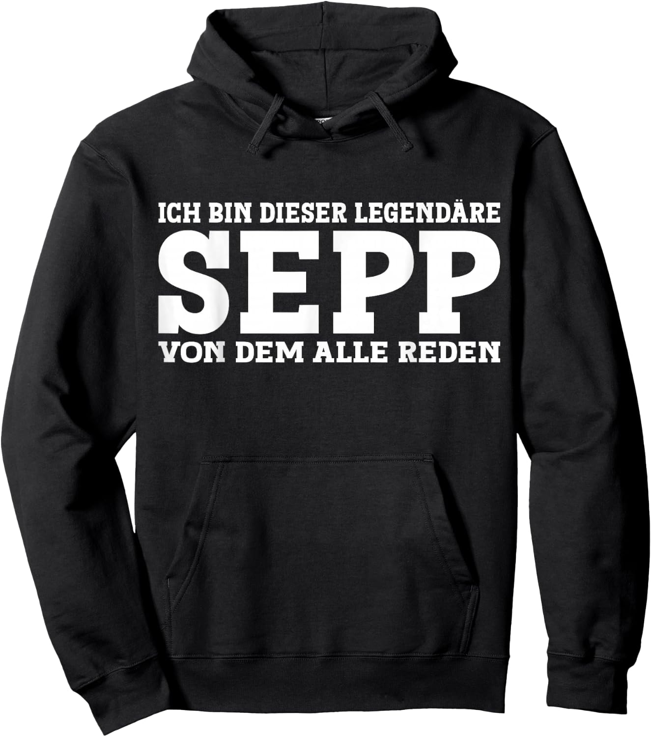 Sepp - Funny First Name Slogan Sepp , black Hoodie - Hoodie | Black
