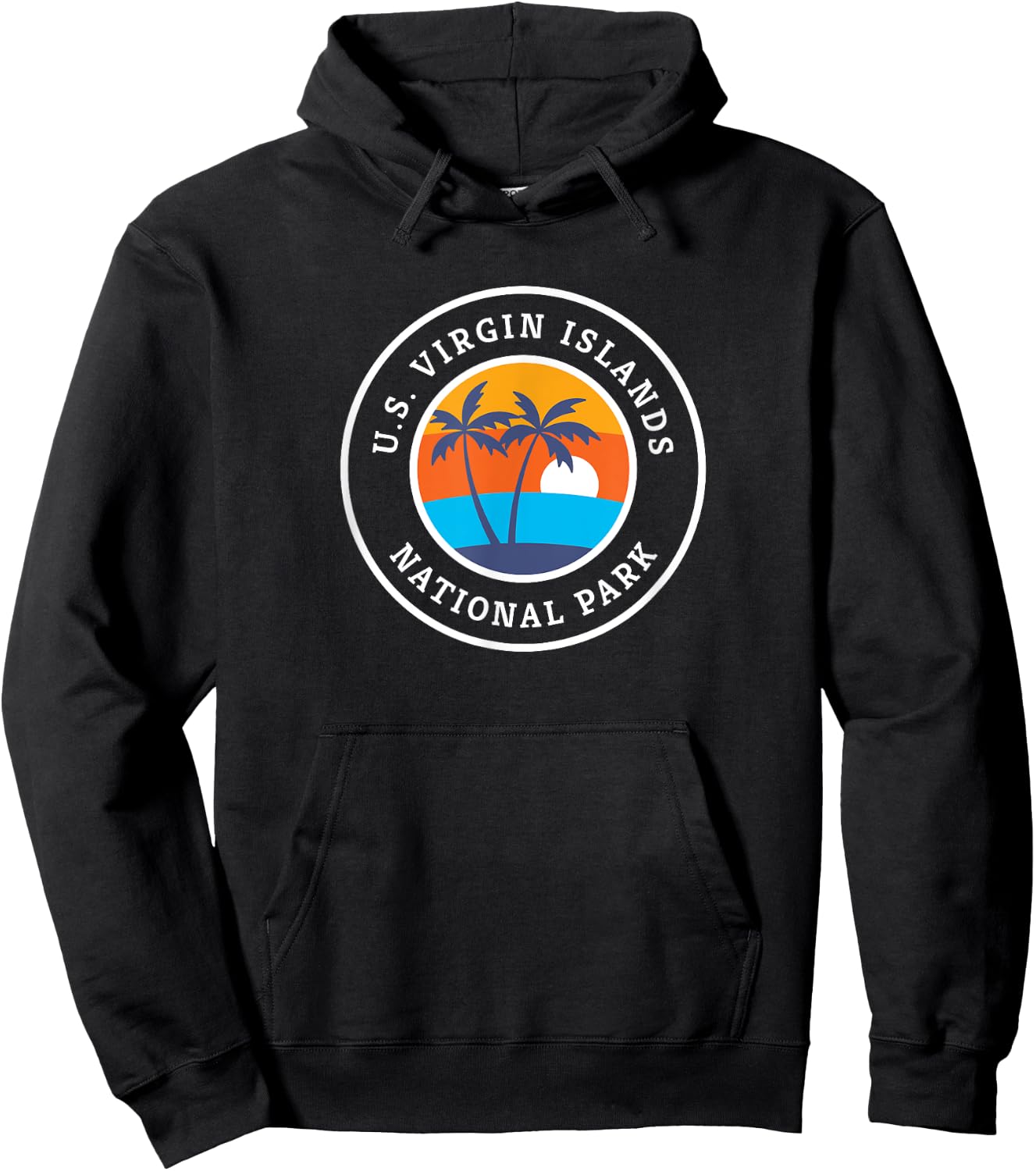 Virgin Islands National Park Retro T Shirt, National Park Gi Hoodie - Hoodie | Black