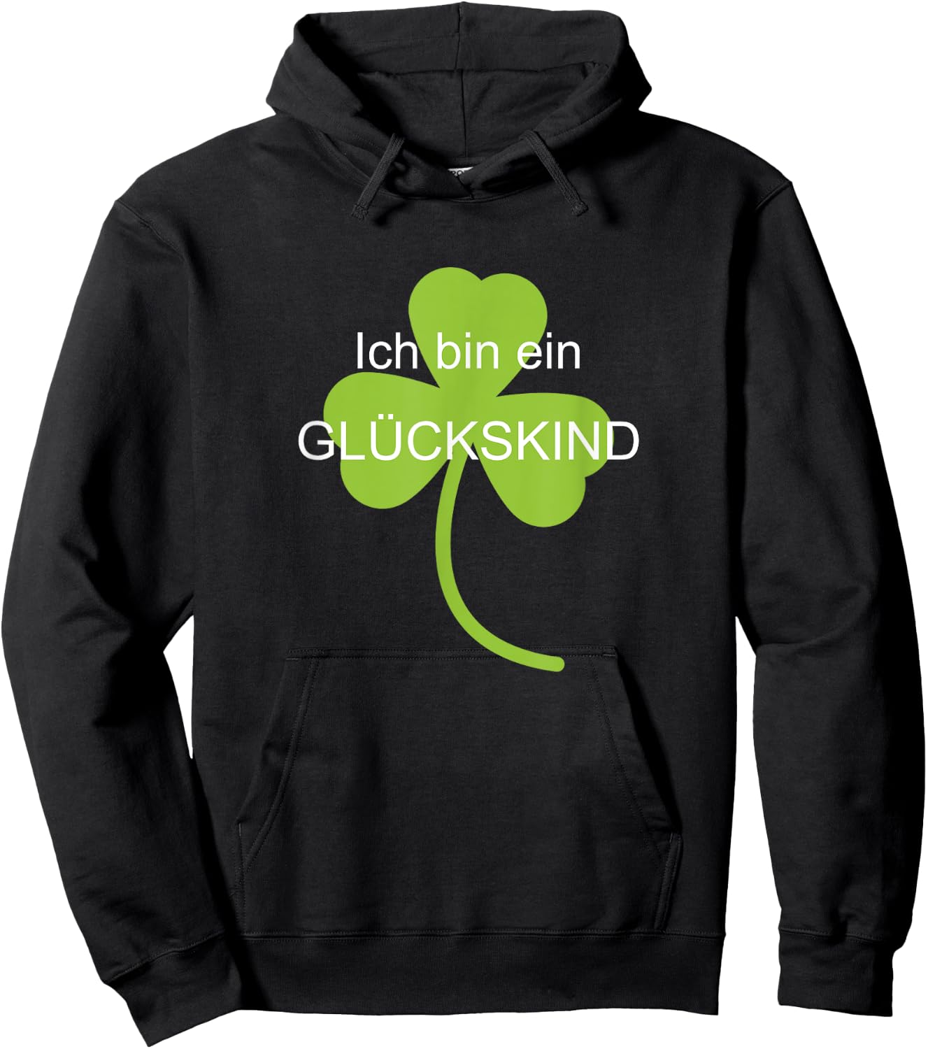 Glückskind , black Hoodie - Hoodie | Black