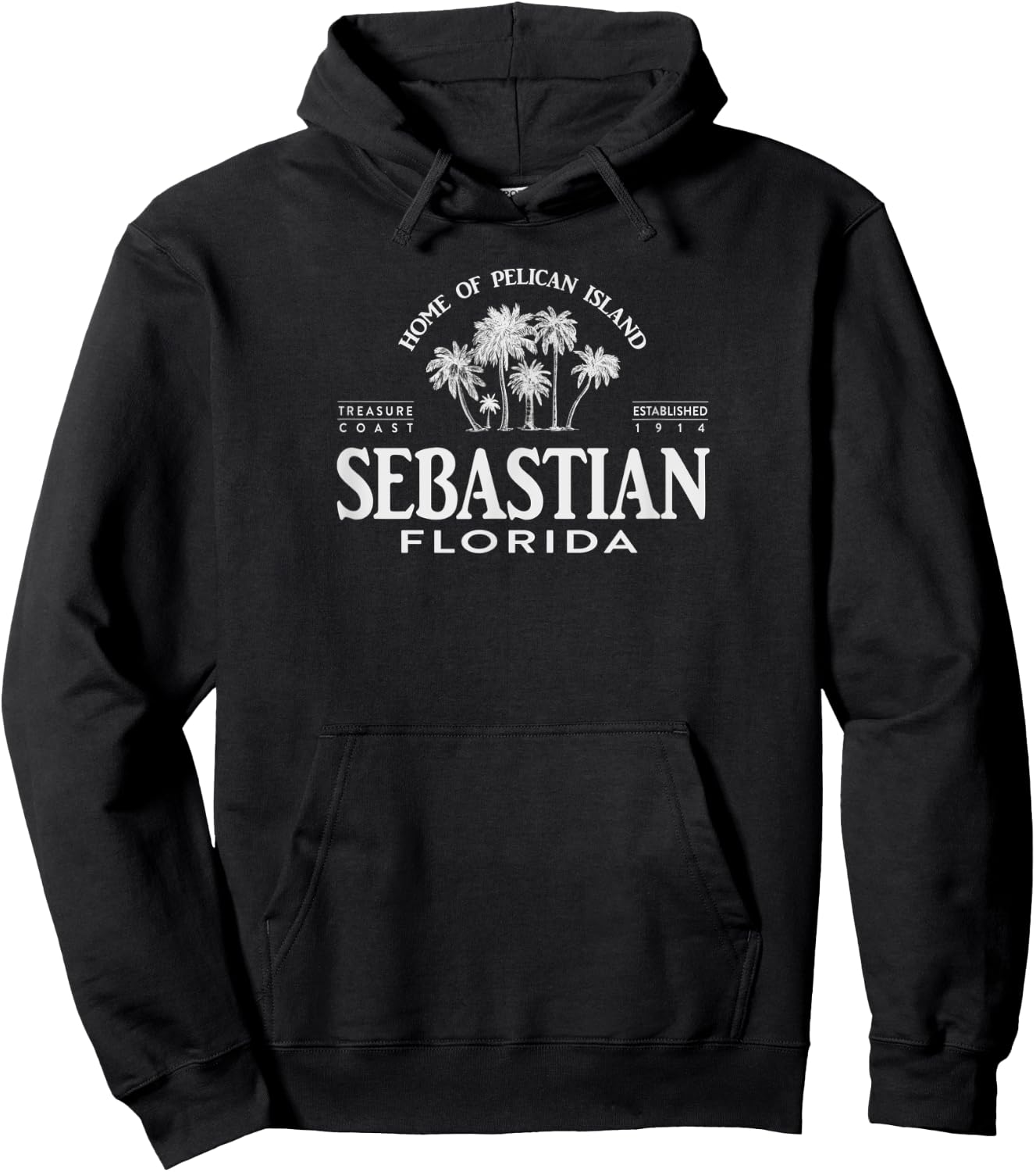 Sebastian FL Treasure Coast Gift Hoodie - Hoodie | Black