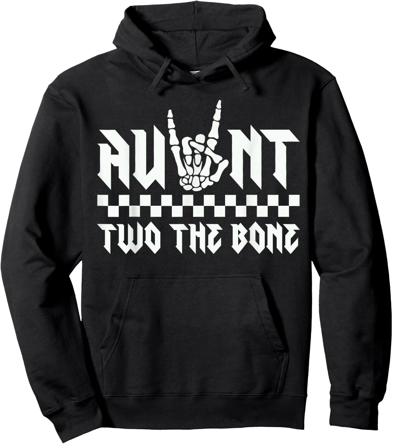 Aunt Of The Bad Two the Bone Birthday 2 Years Old Birthday Hoodie - Hoodie | Black