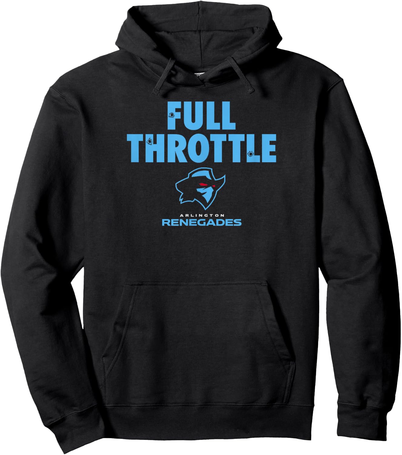 Arlington Renegades UFL - Full Throttle - Arlington Football Hoodie - Hoodie | Black