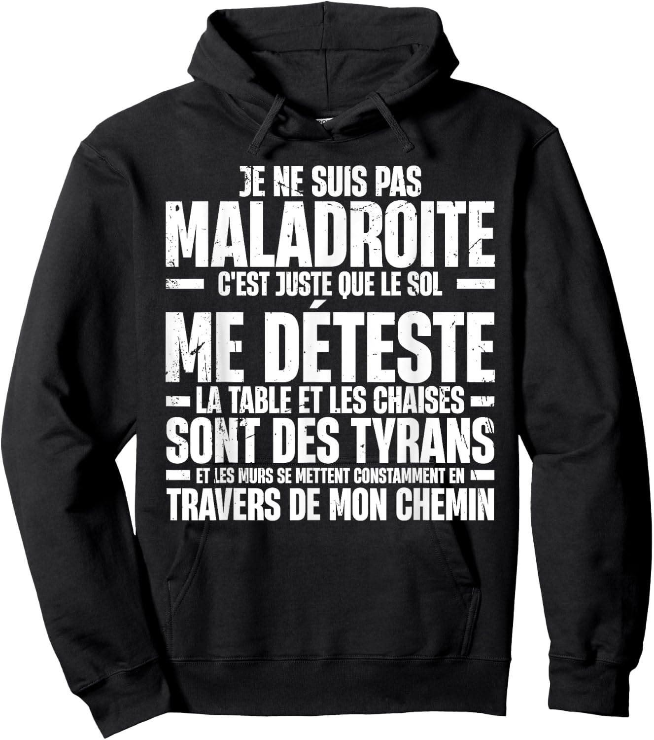 Funny Je Ne Suis Pas Awkward Funny Sarcastic , Black, S Hoodie - Hoodie | Black