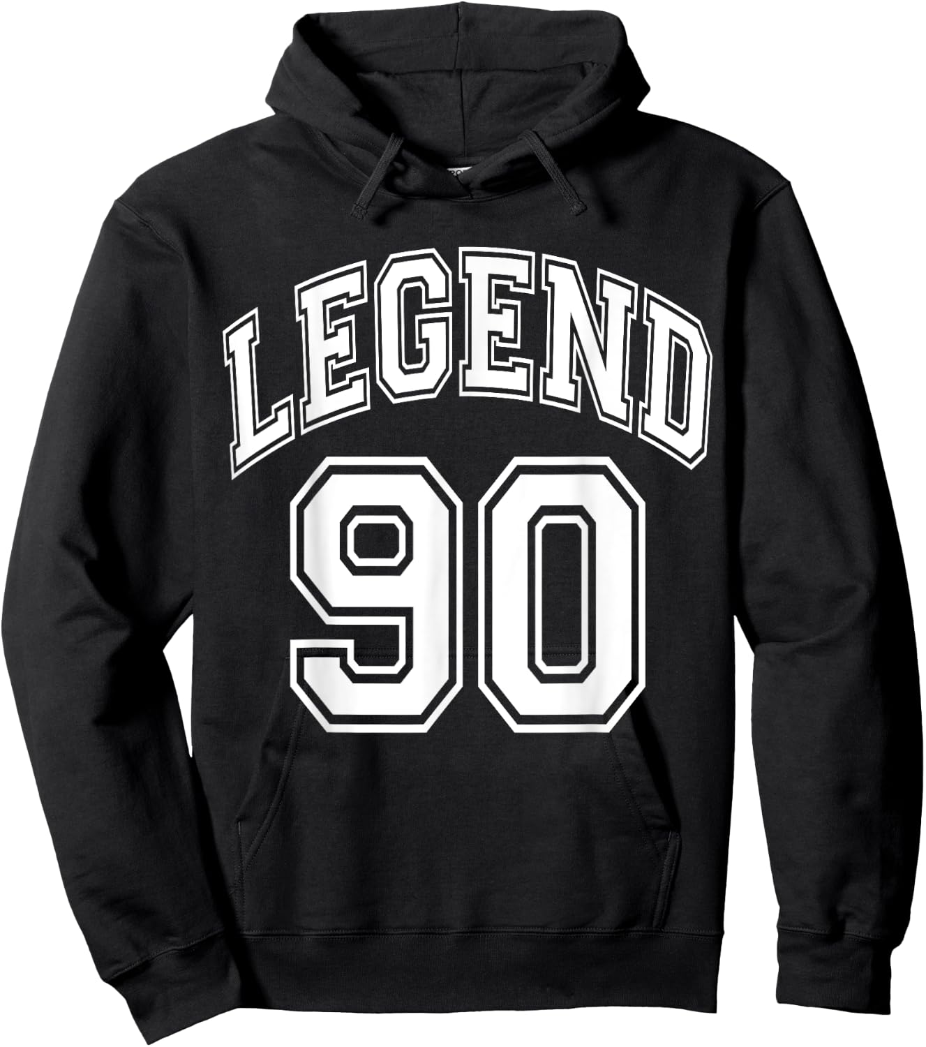 Legend 90 Number Varsity Team - 90th Birthday & 90 Years Old Hoodie - Hoodie | Black