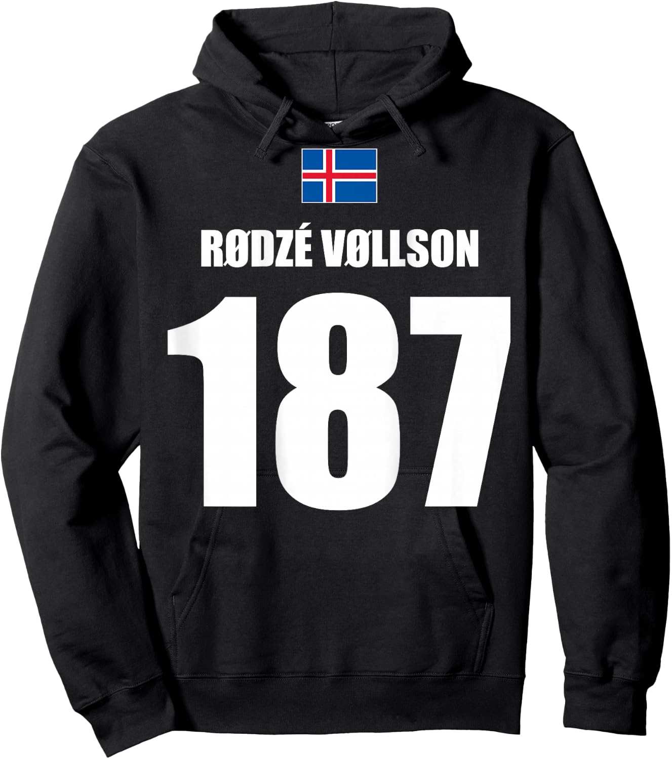 Rodze Vollson 187 Sauftrikot Island Name Fußball Partyurlaub Hoodie - Hoodie | Black