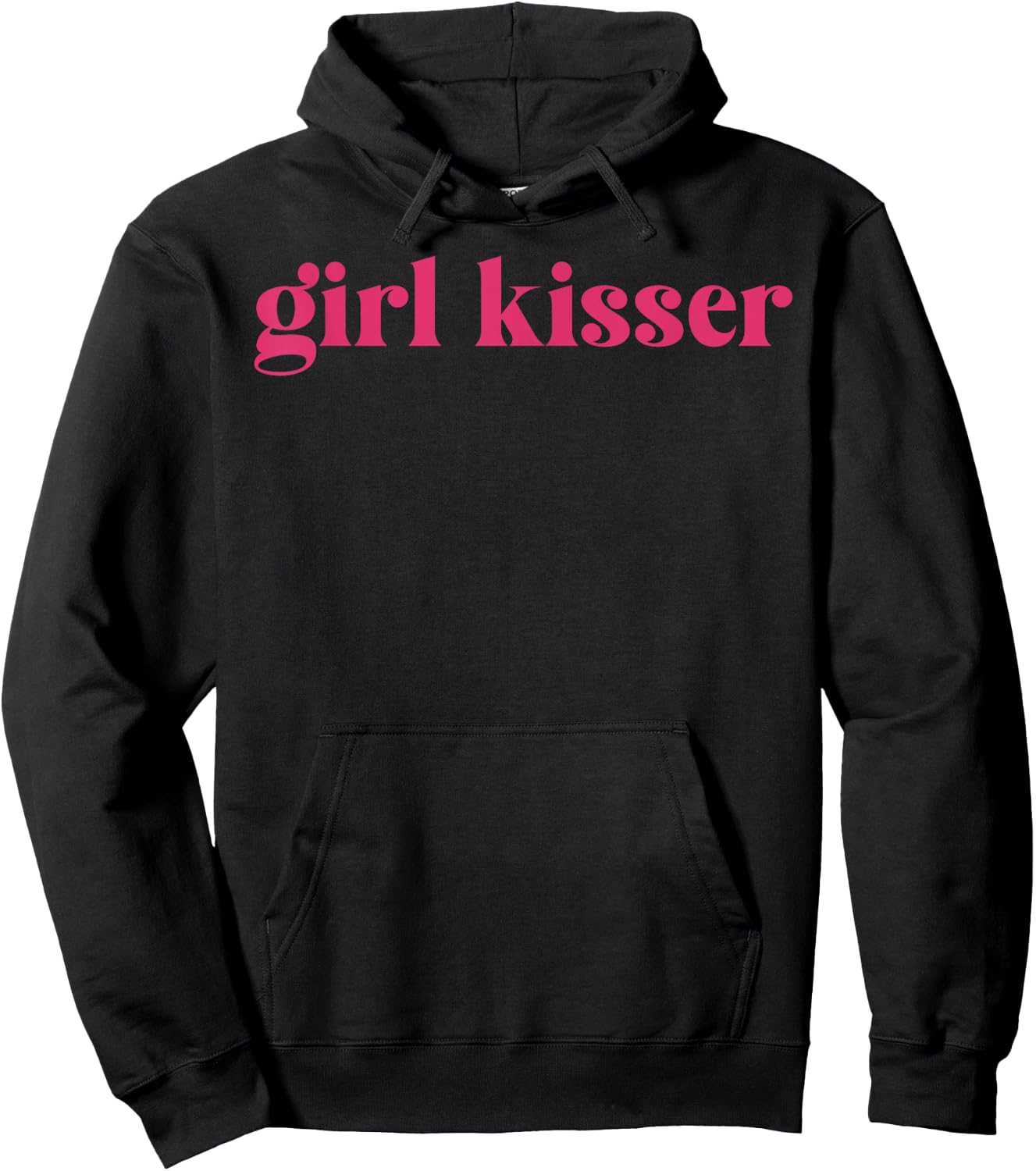 Girl Kisser Lesbian LGBT Gay Bisexual Trans Pride Pansexual Hoodie - Hoodie | Black