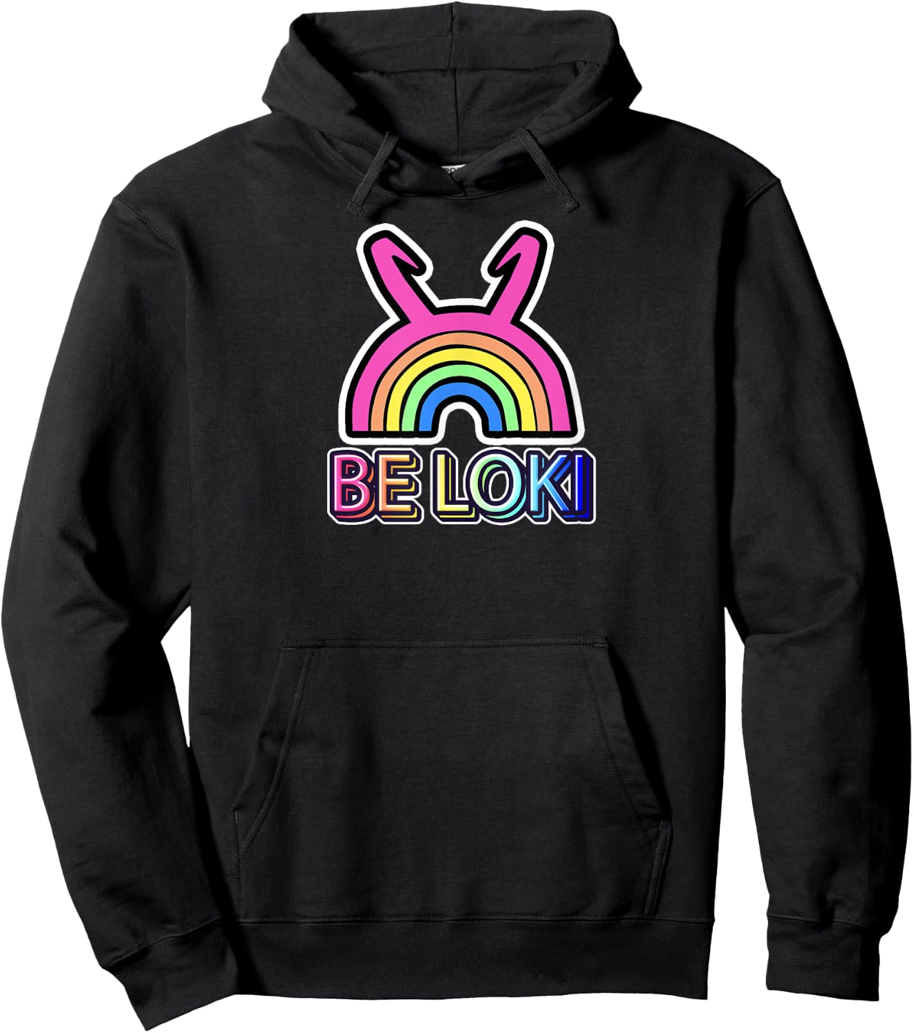 Loki Variant Be Loki Be Kind Rainbow for Nordic Mythology , black Hoodie - Hoodie | Black