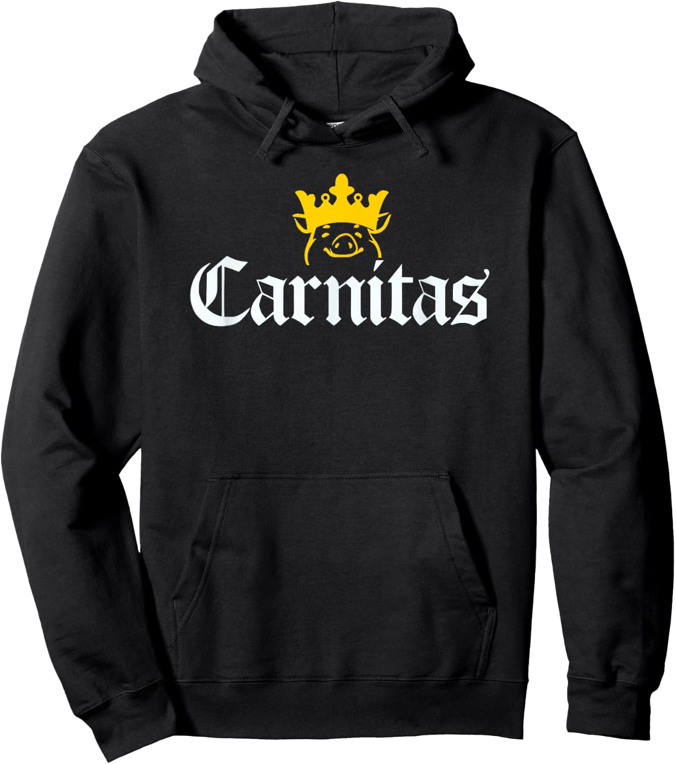 King of Carnitas Mexican Street Food Graphic Hoodie - Hoodie | Black