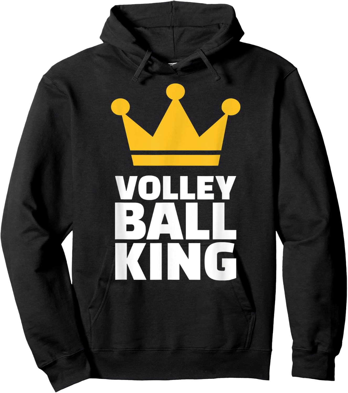 Volleyball king Hoodie - Hoodie | Black