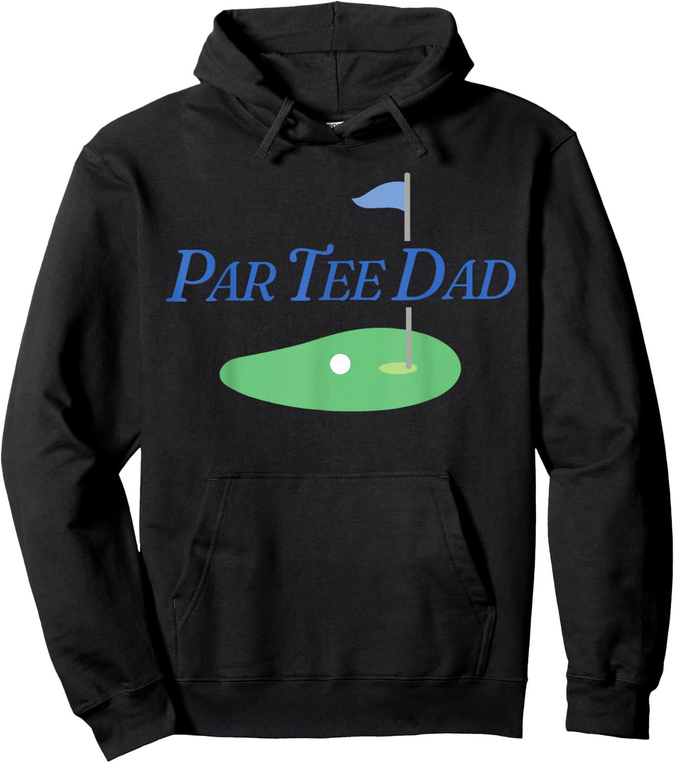 Funny Par Dad Partee Golf Parents Matching For Mom Dad Hoodie - Hoodie | Black