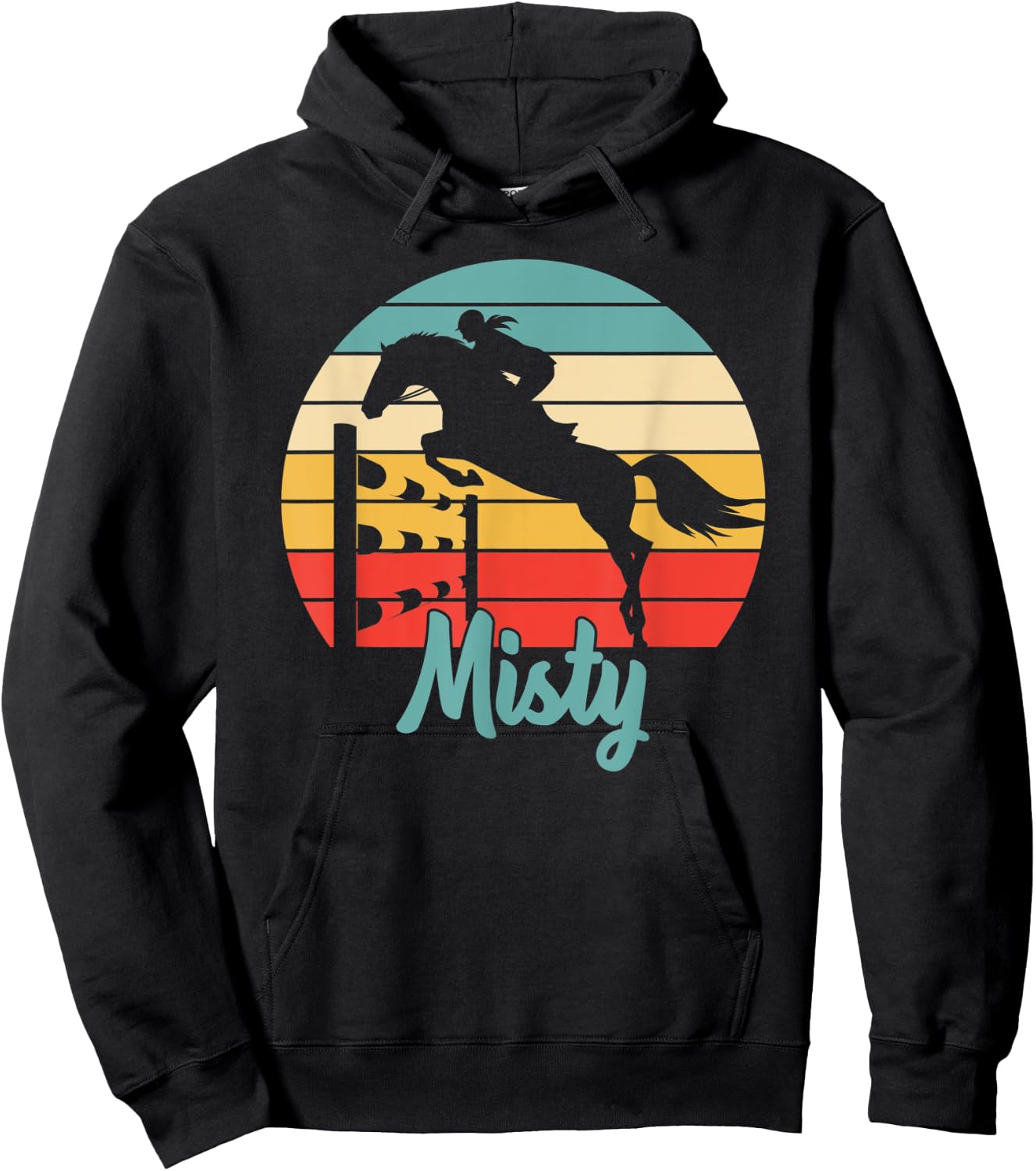 Misty Name Gift - Equestrian Shirt Misty Horse Girl Hoodie - Hoodie | Black