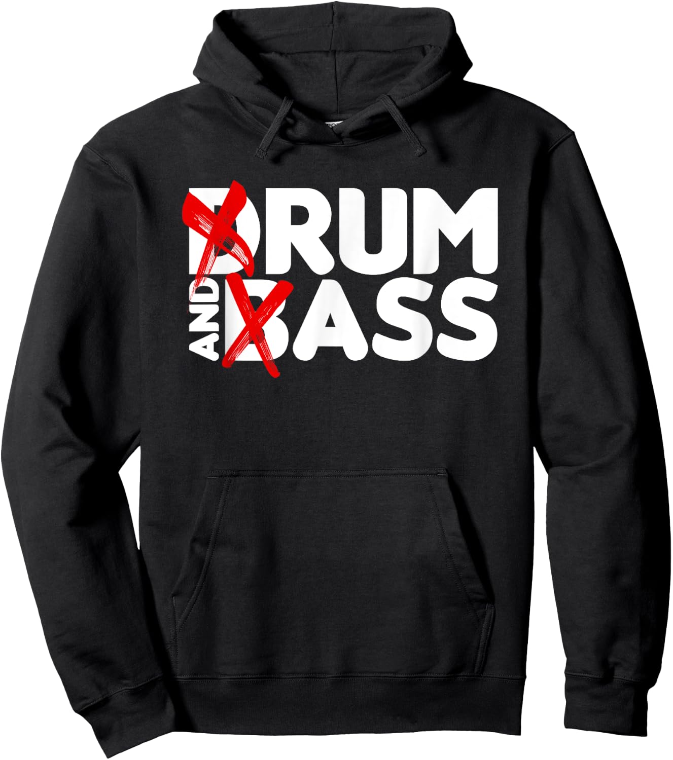 Drum and Bass Rum & Ass Funny Hoodie - Hoodie | Black