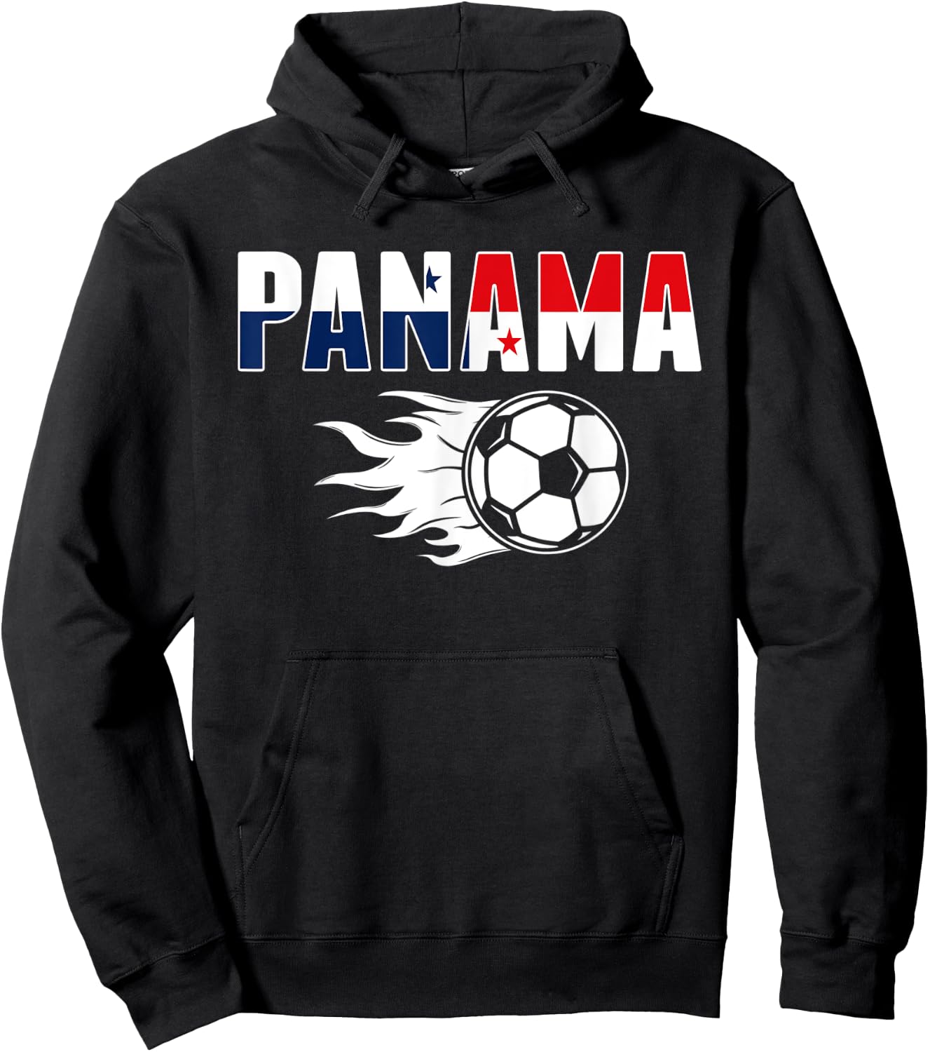 Proud Panama Soccer Fans Jersey - Panamanian Football Lovers Hoodie - Hoodie | Black