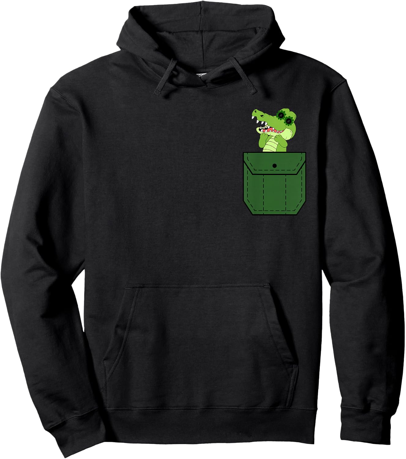 Crocodile Art Cool Kids Gator Lover Crocodile Hoodie - Hoodie | Black