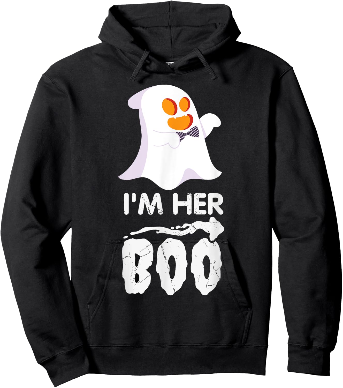 I'm Her Boo Halloween Ghost Matching Couple Cute Hoodie - Hoodie | Black