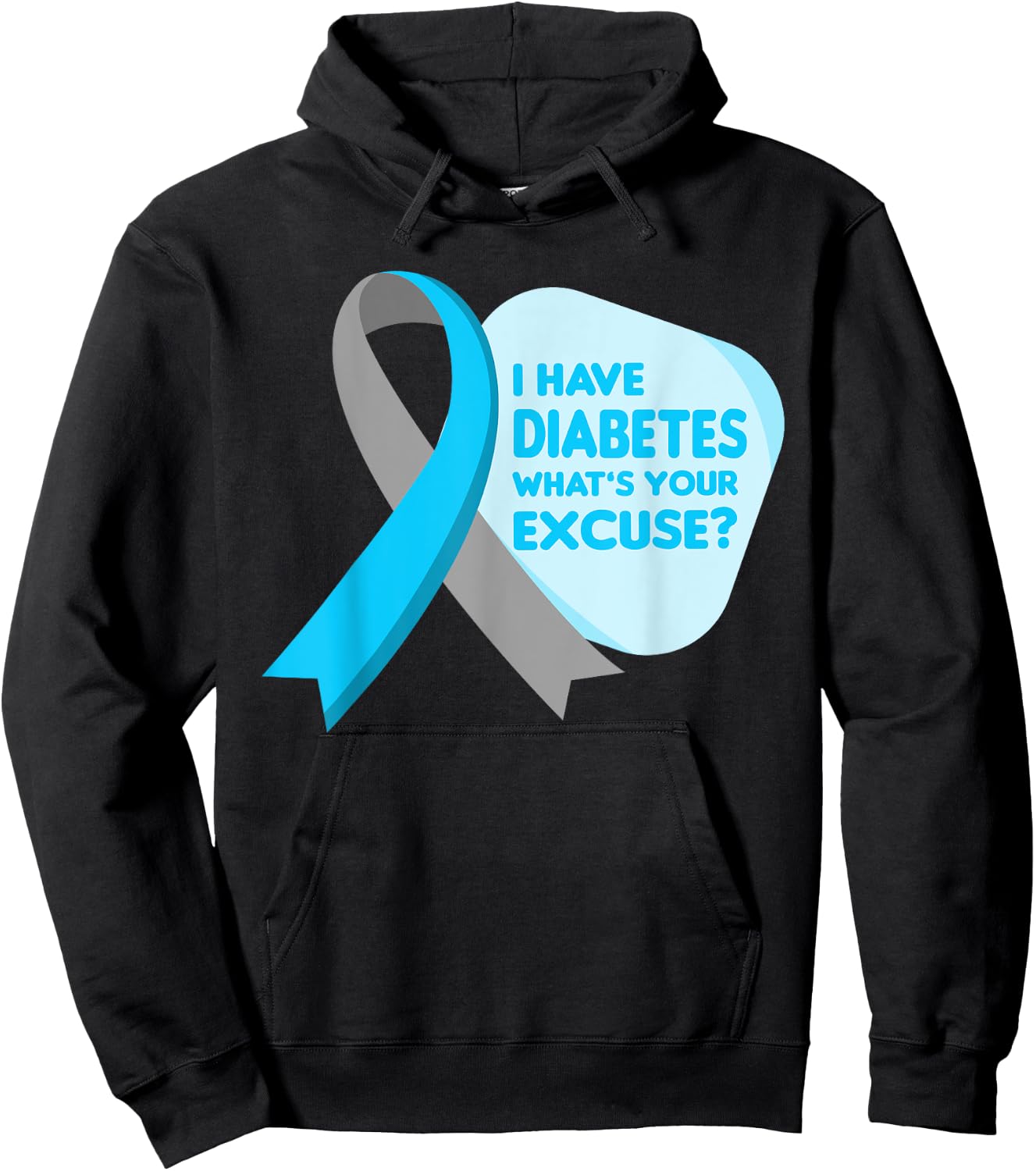 Diabetes Awareness Type 1 Insulin Pancreas Low Blood Sugar Hoodie - Hoodie | Black