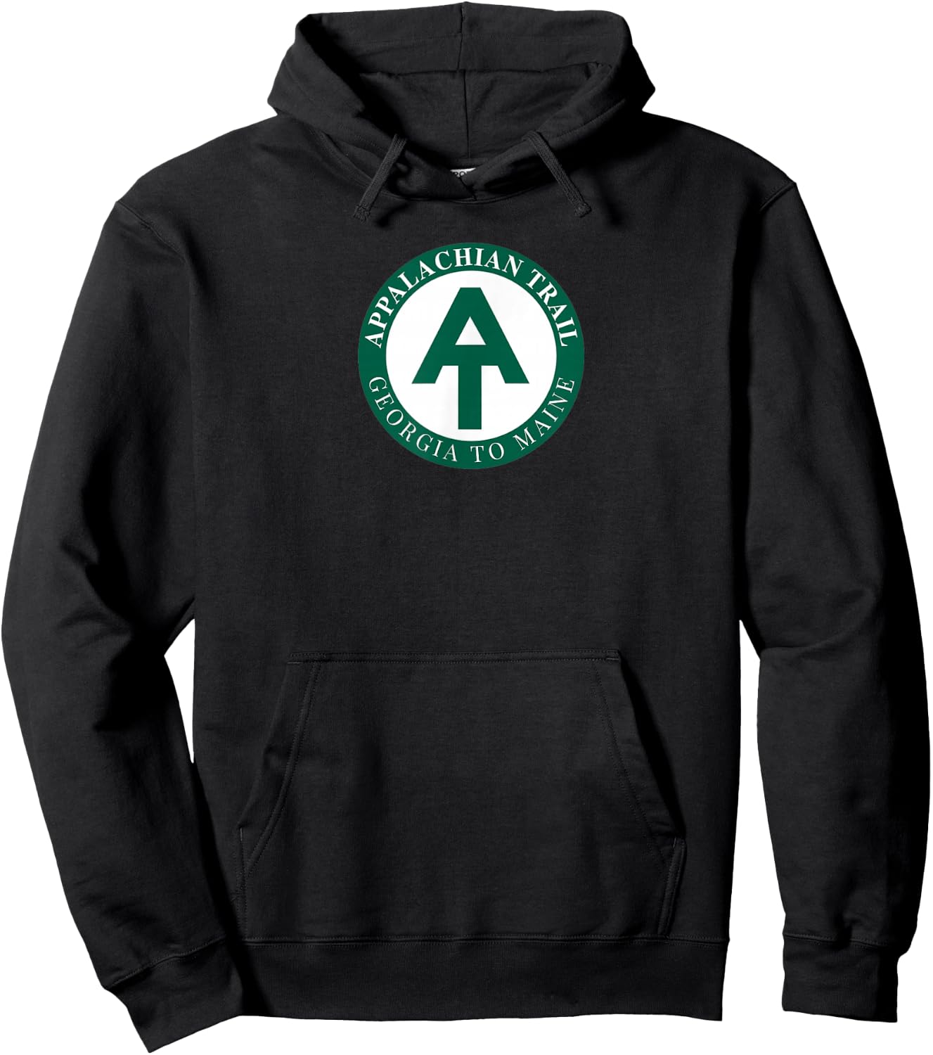 AT Logo Georgia To Maine Appalachian Trail Hoodie - Hoodie | Black