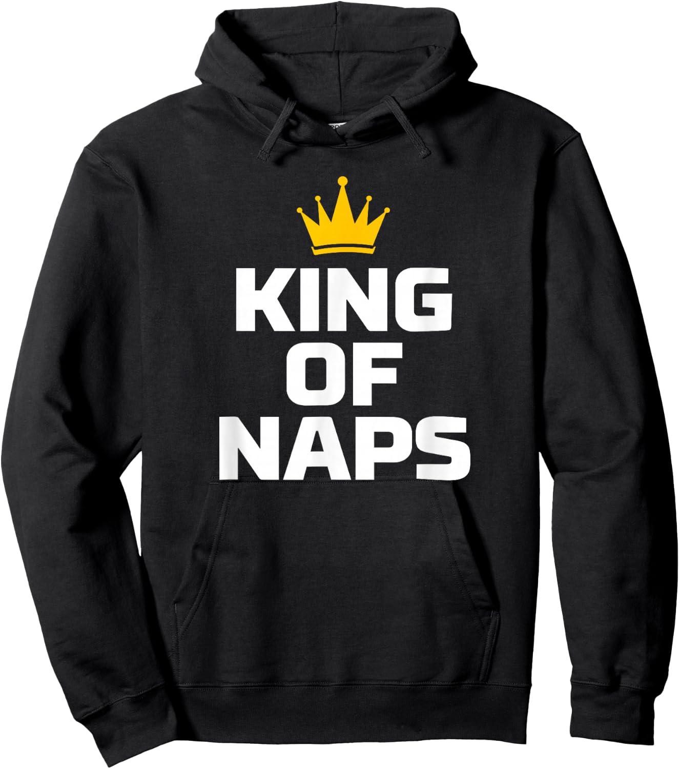 King of Naps Funny Sleep Quote Hoodie - Hoodie | Black