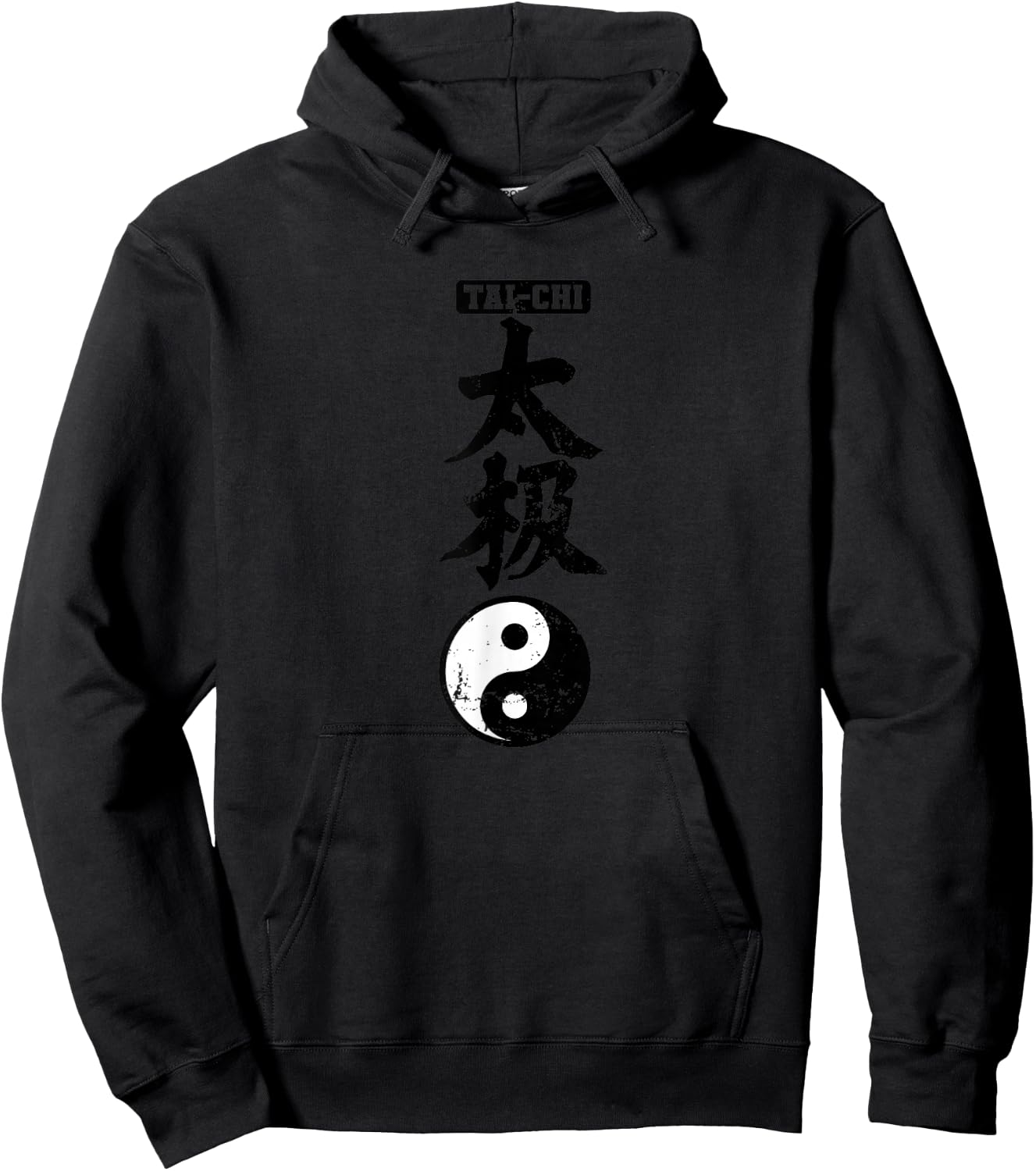 Tai Chi Chinesische Schriftzeichen Yin Yang Hoodie - Hoodie | Black