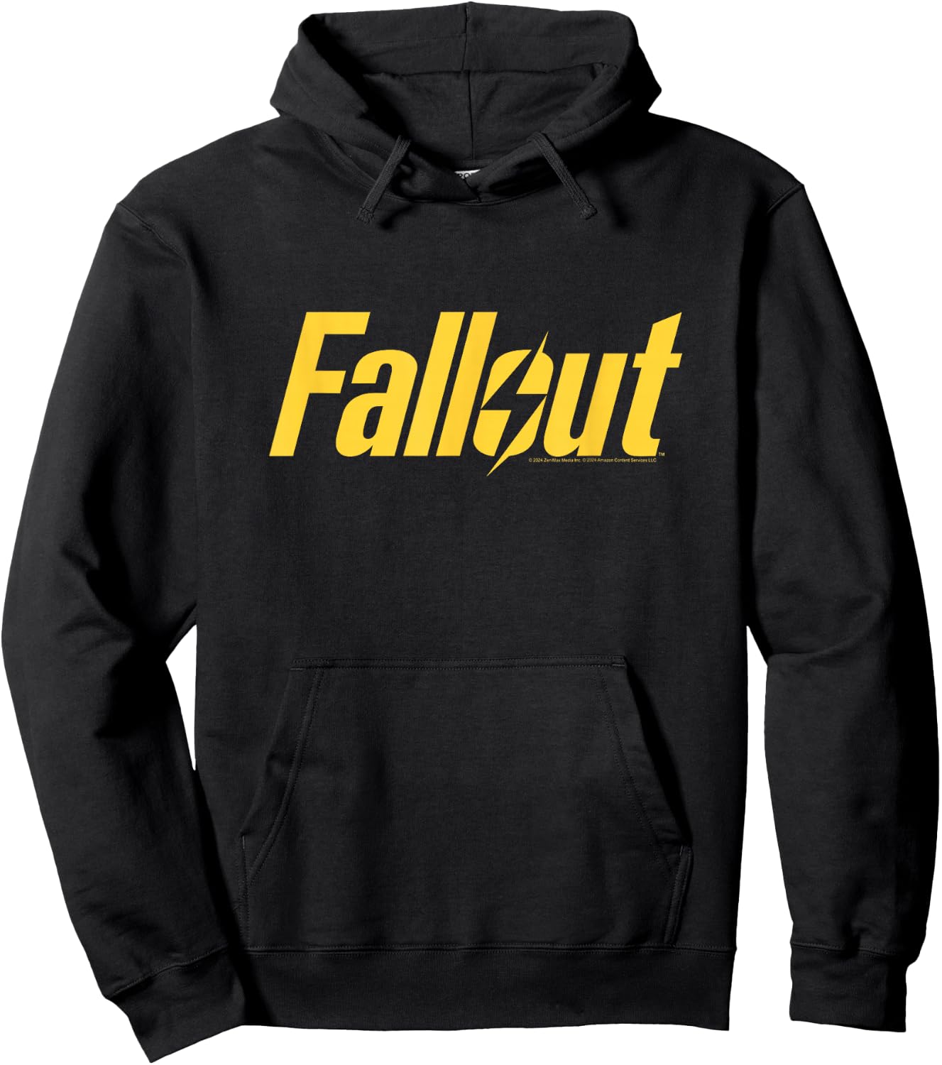 Fallout TV Series Yellow Lightning Logo , black Hoodie - Hoodie | Black