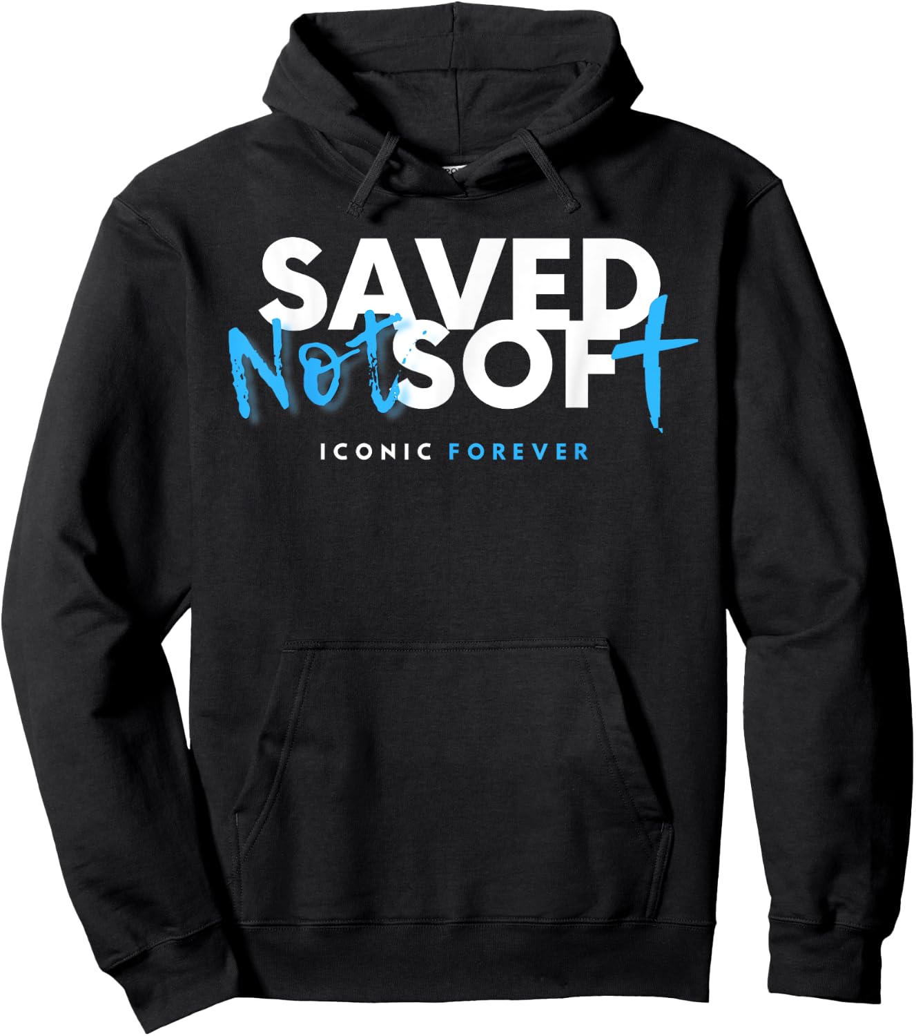 Saved, Not Soft, Saved by Grace, Christian, Gospel, Jesus Hoodie - Hoodie | Black