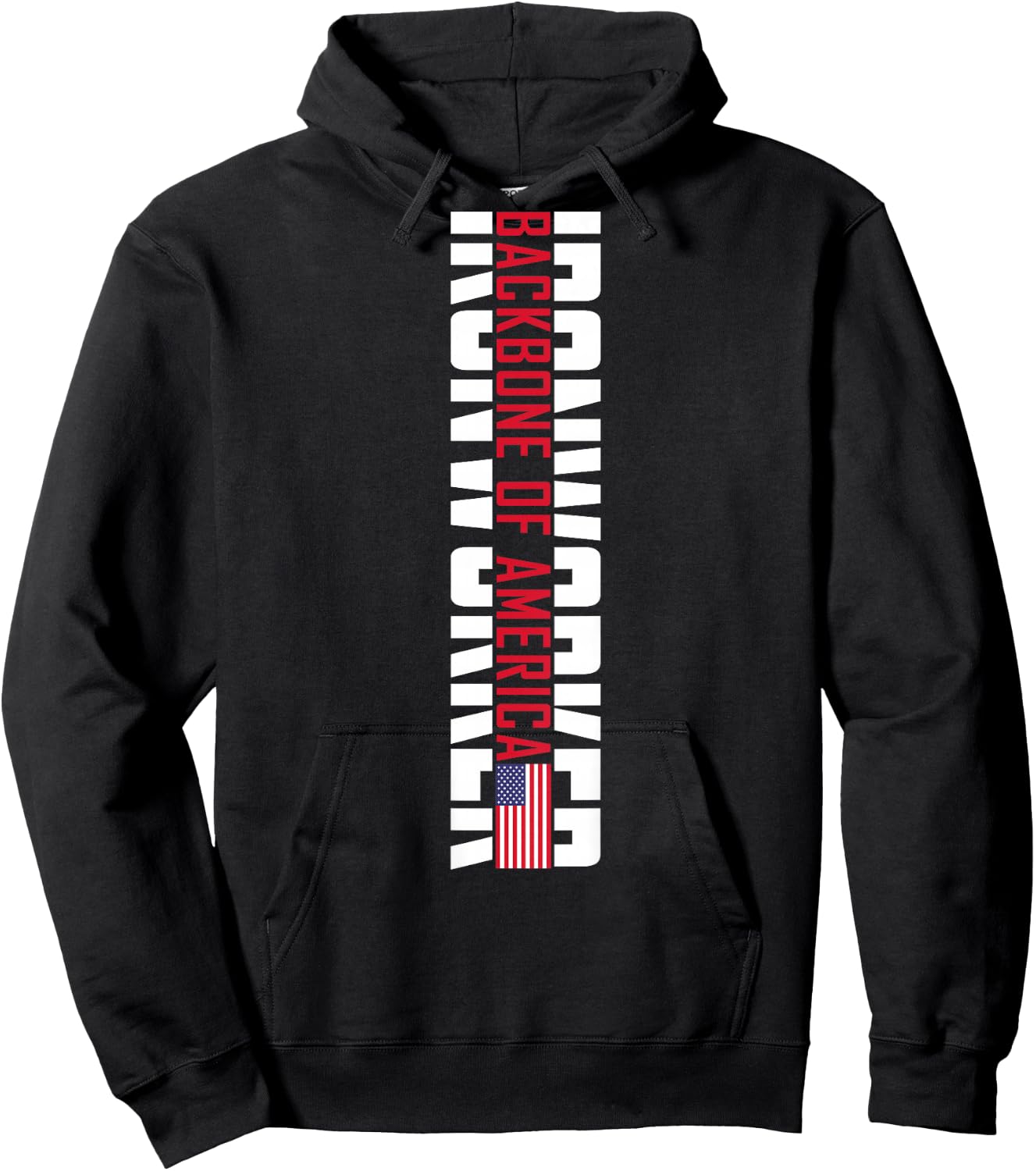 Backbone of America Ironworker Hoodie - Hoodie | Black