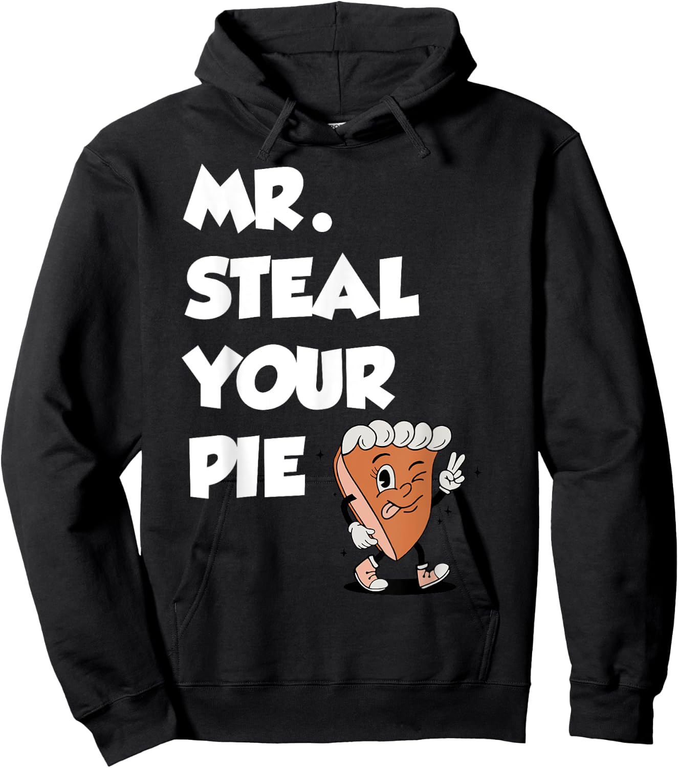 Fanny Mr. Steal Your Pie Thanksgiving Boys Toddlers Kids Hoodie - Hoodie | Black