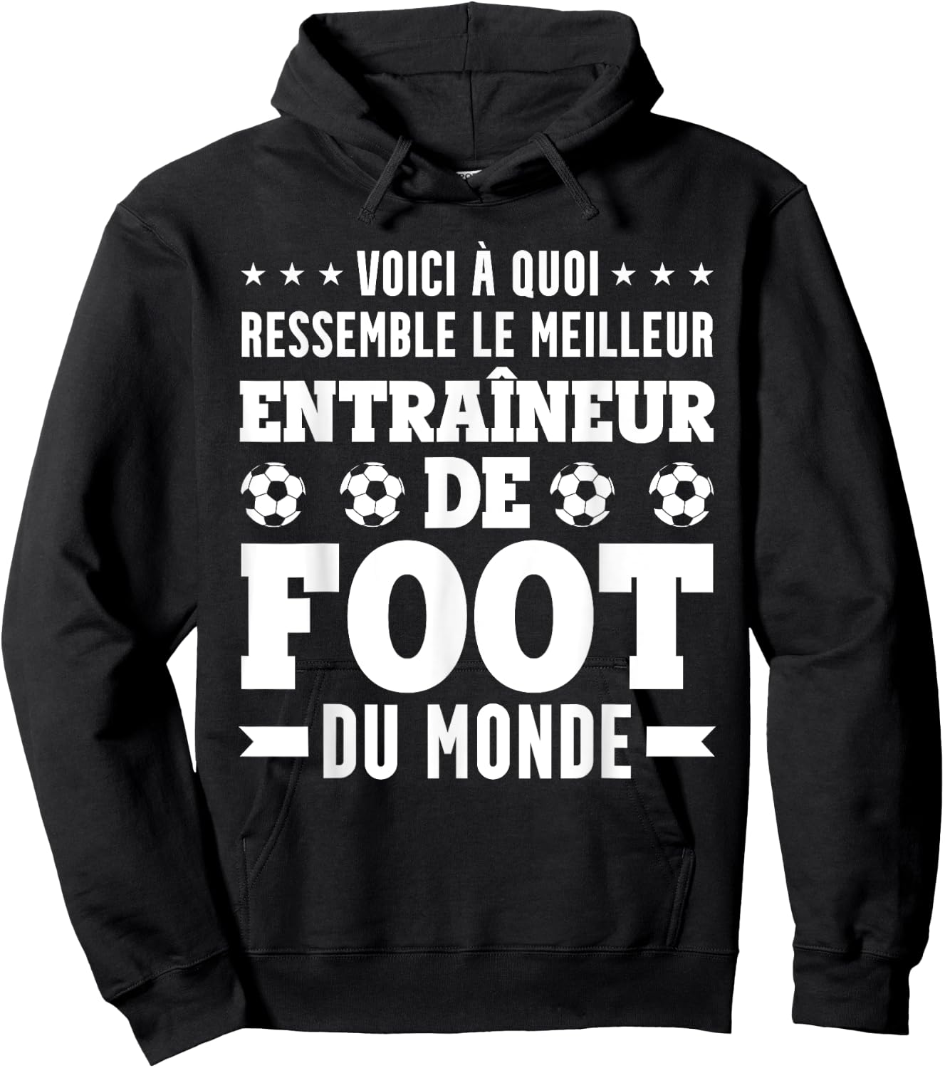 Drôle Coach Le Meilleur Entraîneur De Football Hoodie - Hoodie | Black