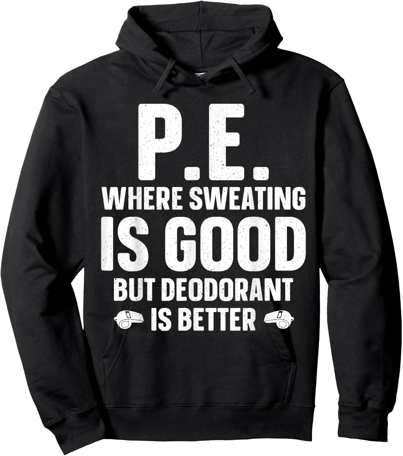 Funny PE Teacher Art Women Gym Teacher Appreciation Hoodie - Hoodie | Black