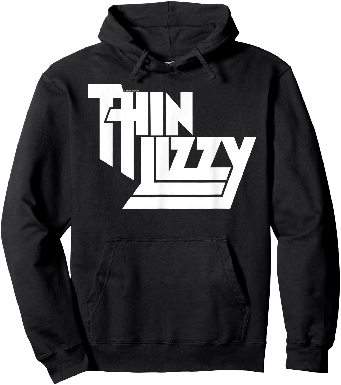 Thin Lizzy White Stacked Logo Hoodie - Hoodie | Black