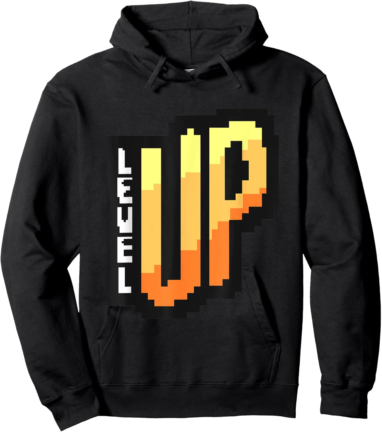 Retro Arcade Game Level Up 8-Bit Video Gamer Gift Hoodie - Hoodie | Black