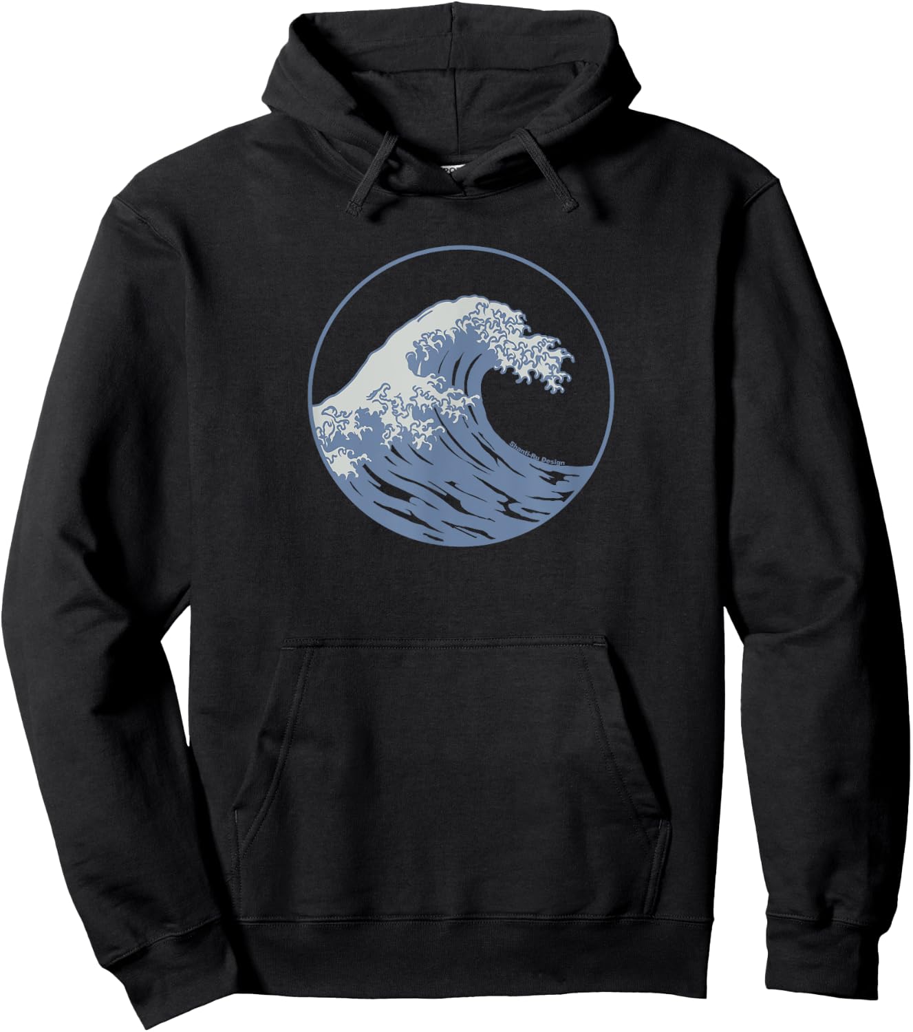 Great wave off Kanazawa Vintage surf Hawaii beach aesthetic Hoodie - Hoodie | Black