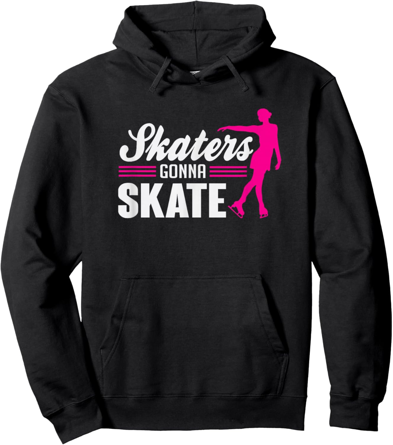Cute Skaters Gonna Skate Funny Figure Skating Hoodie - Hoodie | Black