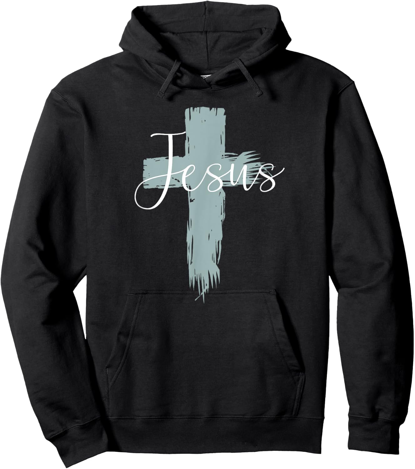 Jesus On Cross Paint Cool Religion God Faith Christian Gift Hoodie - Hoodie | Black