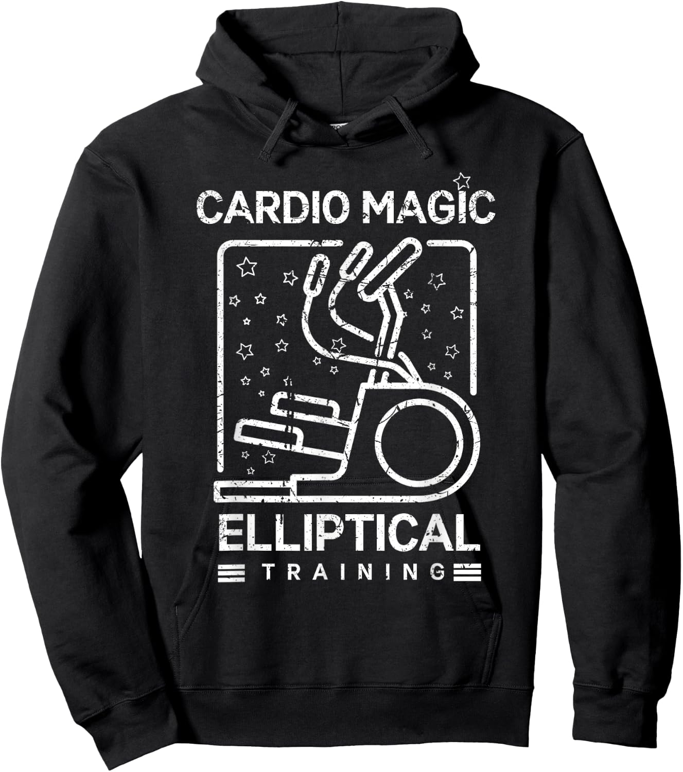 Cardio Magic Elliptical Training for Gymgoers Hoodie - Hoodie | Black