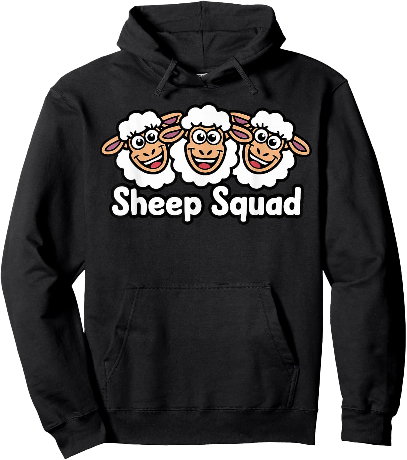 Sheep Squad for Sheep Lover Shirt | Cool Sheep Hoodie - Hoodie | Black