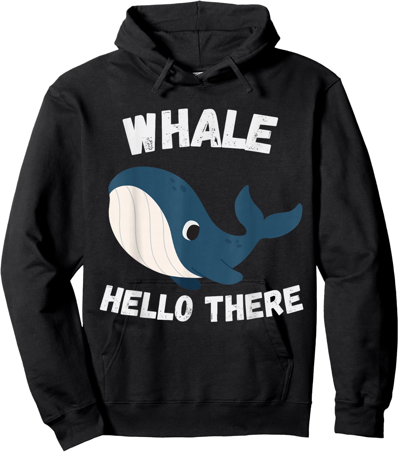 Whale Hello There Funny Whale Colleagues Hello Hoodie - Hoodie | Black