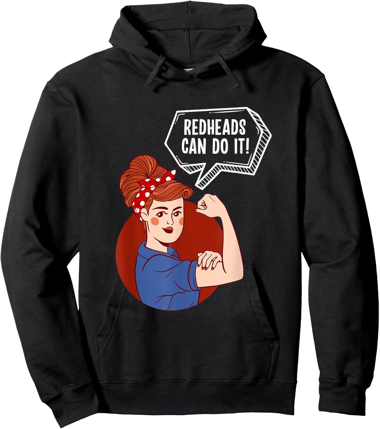 Redheads Can Do It Women Red Hair Hoodie - Hoodie | Black