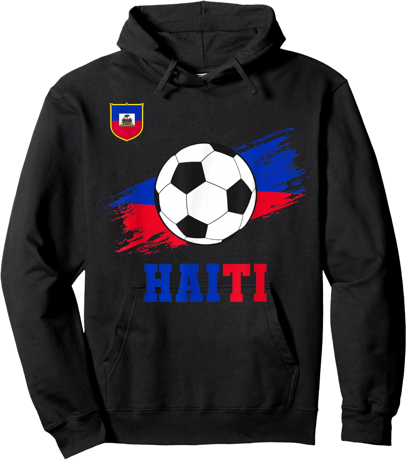 Haiti Haitian Flag Pride Men Women Kids Hoodie - Hoodie | Black