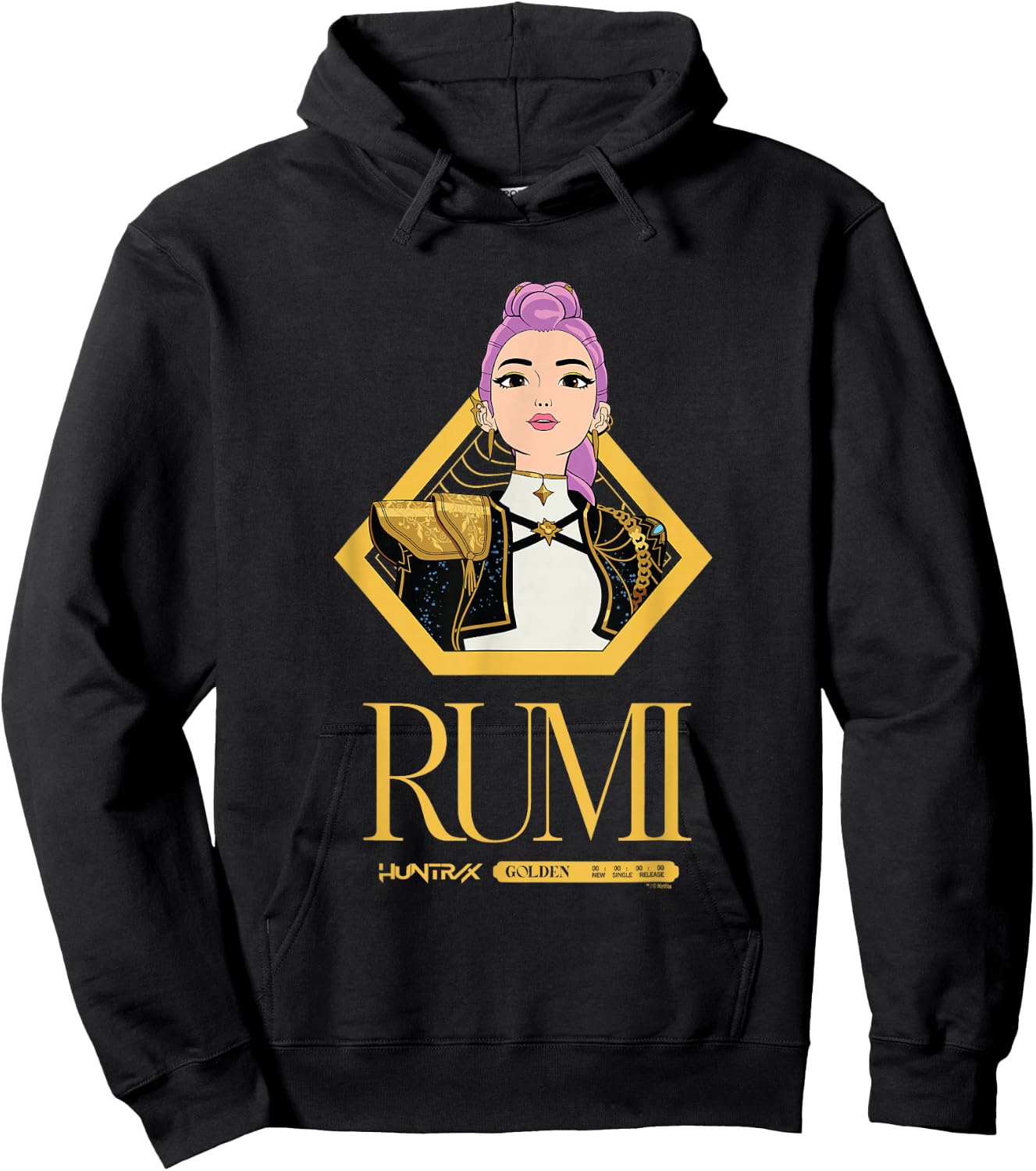 Kpop Demon Hunters Golden Rumi Officially Licensed Hoodie - Hoodie | Black